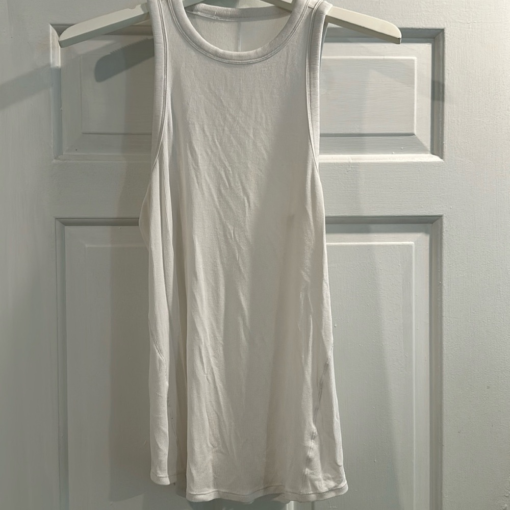 Lululemon White Hold Tight Tank size 8